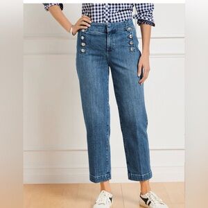 Talbots Sailor Jean cropped denim size 10 NWT